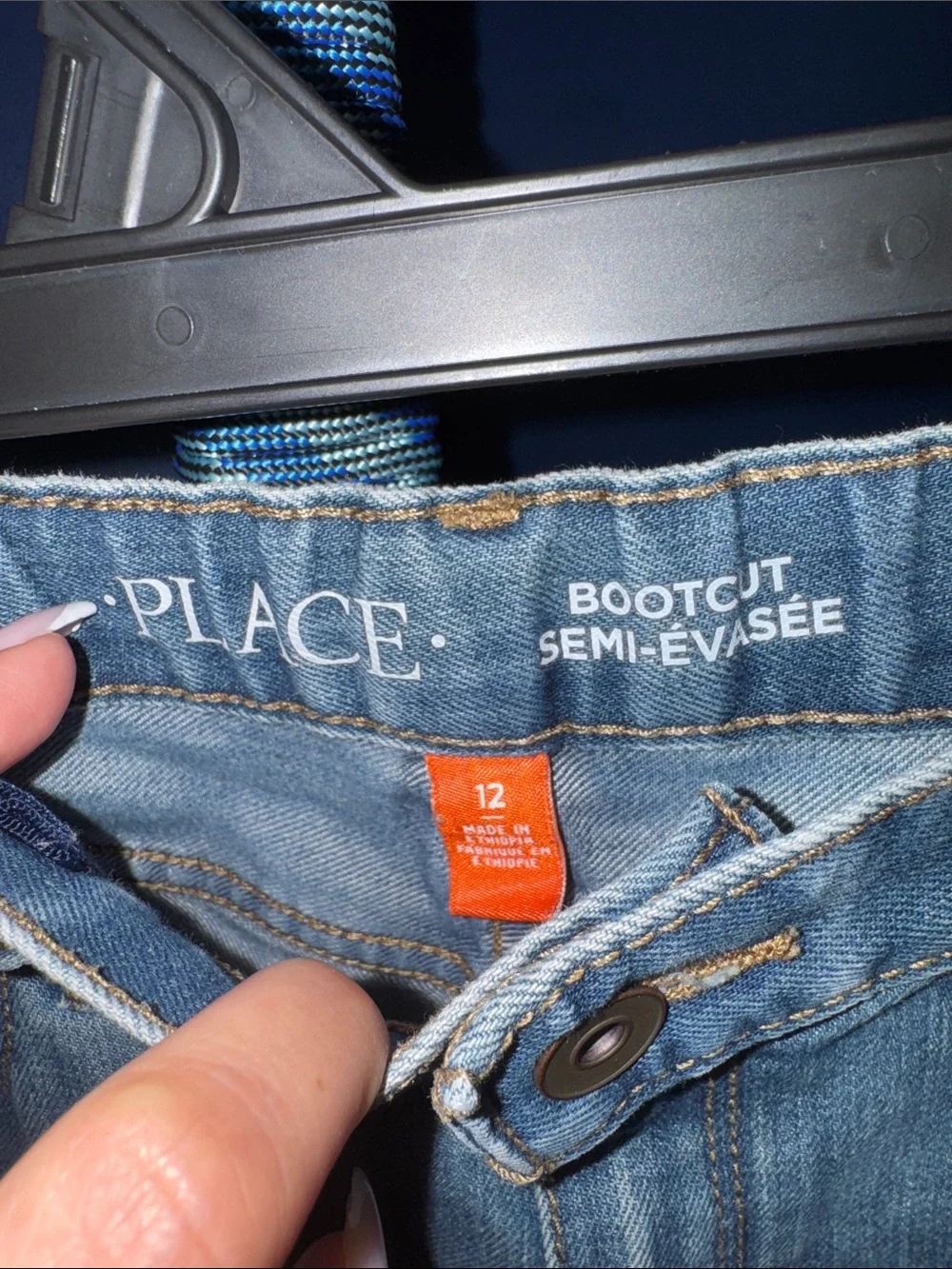 The Children’s Place- Boys Blue Faded Bootcut Jeans Size 12